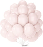 Beige 12-inch PartyWoo balloons 101 pack