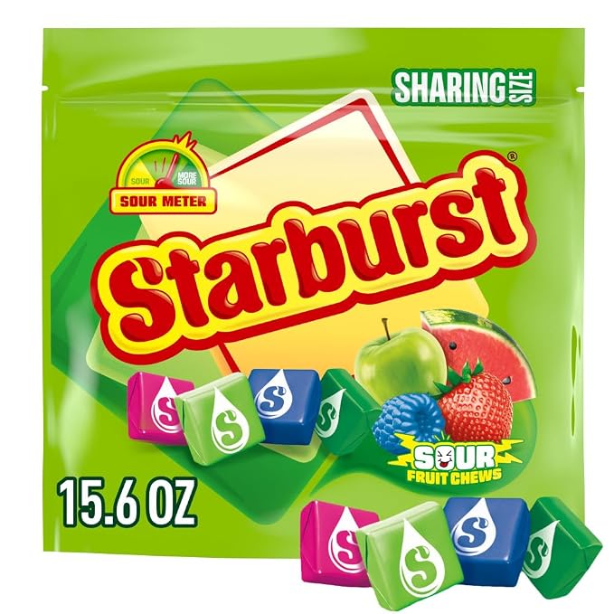 Starburst sour chewy candy 15.6 oz resealable bag