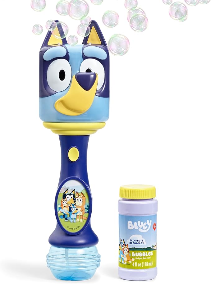 Little Kids BLUEY musical bubble wand with solution