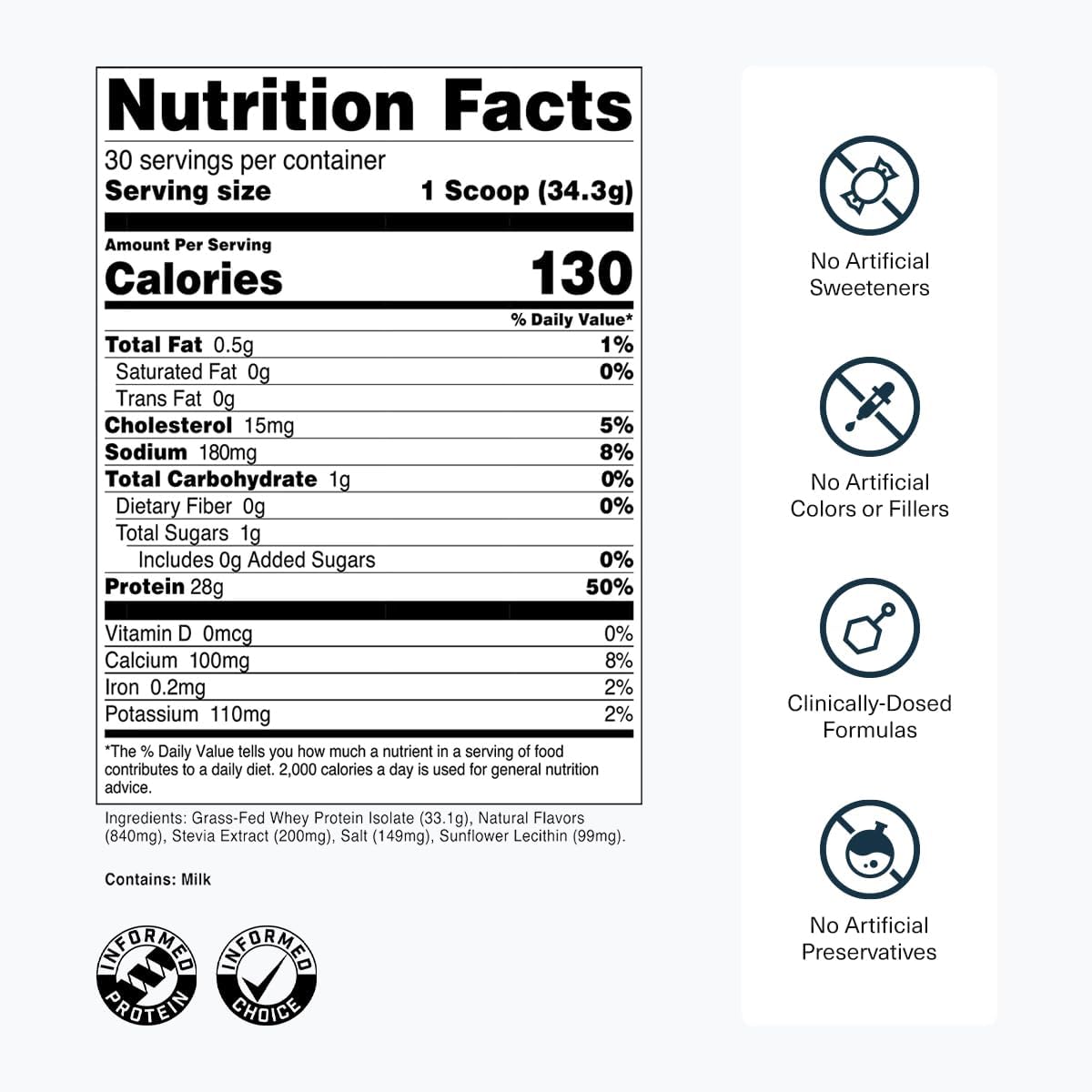 Transparent Labs whey protein for shakes French Vanilla