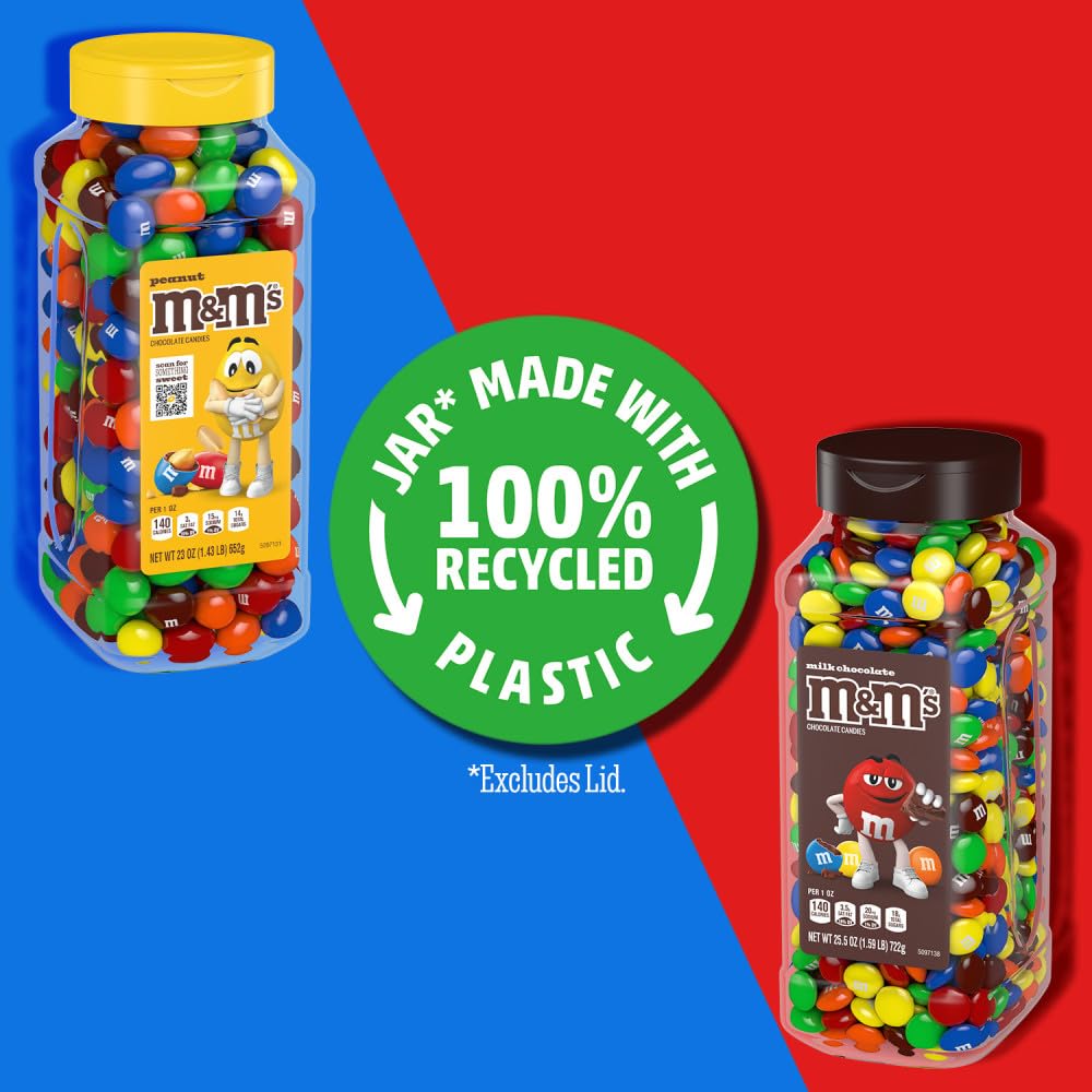 M&M's Milk Chocolate and Peanut candies for movie night snacks