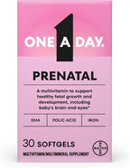 ONE A DAY prenatal vitamins 30 count bottle