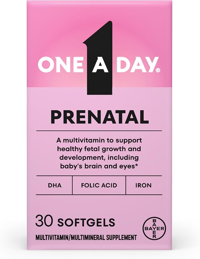 ONE A DAY prenatal vitamins 30 count bottle