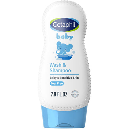 Cetaphil tear-free baby wash with calendula 7.8 oz