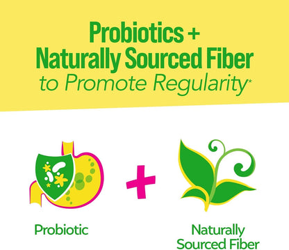 Kids probiotic and fiber supplement for ages 1 plus