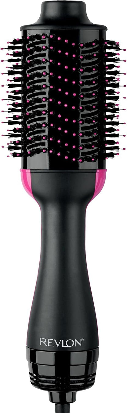 Black REVLON hair dryer and styler with oval barrel