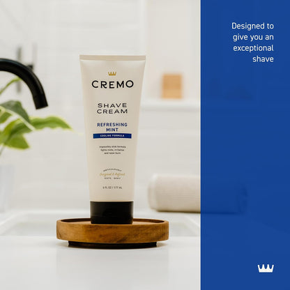 Cremo concentrated shaving cream for close comfortable shave