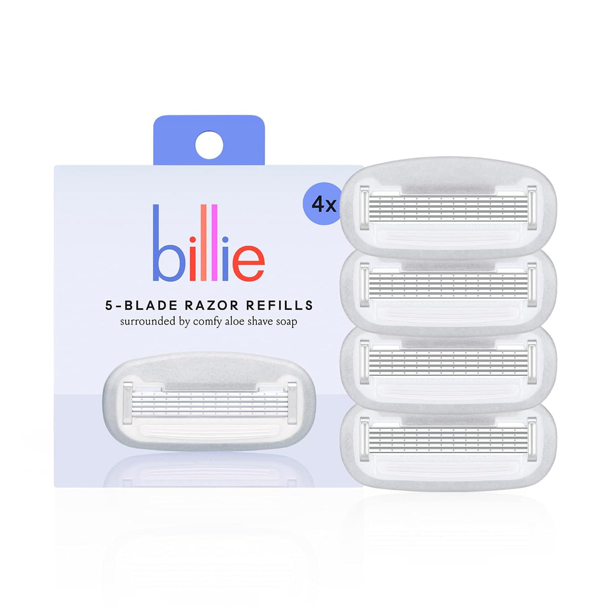Billie women's razor blade cartridges with aloe
