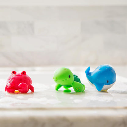 Sea animal squirt toys for toddler bathtime play