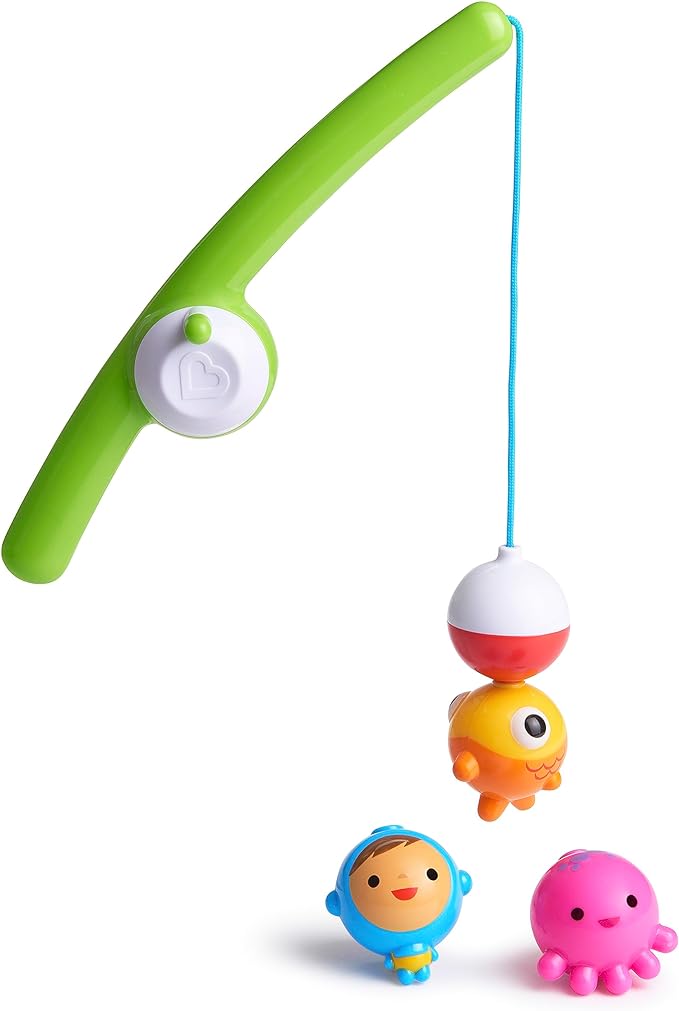 Munchkin Fishin magnetic baby and toddler bath toy set