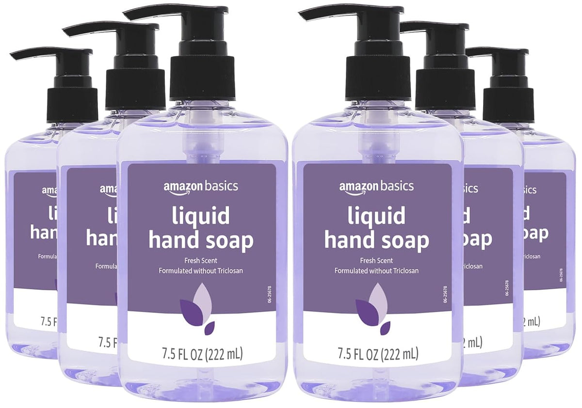 Amazon Basics moisturizing hand soap 7.5 fl oz bottles