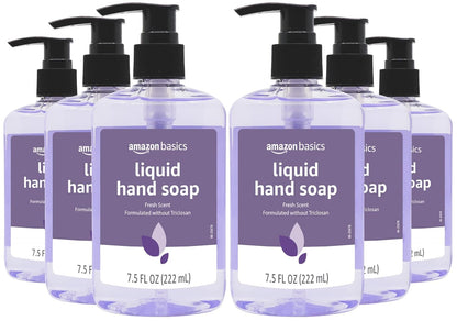 Amazon Basics moisturizing hand soap 7.5 fl oz bottles