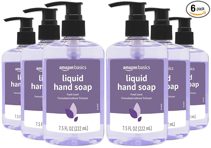 Amazon Basics Original Fresh liquid hand soap 6 pack