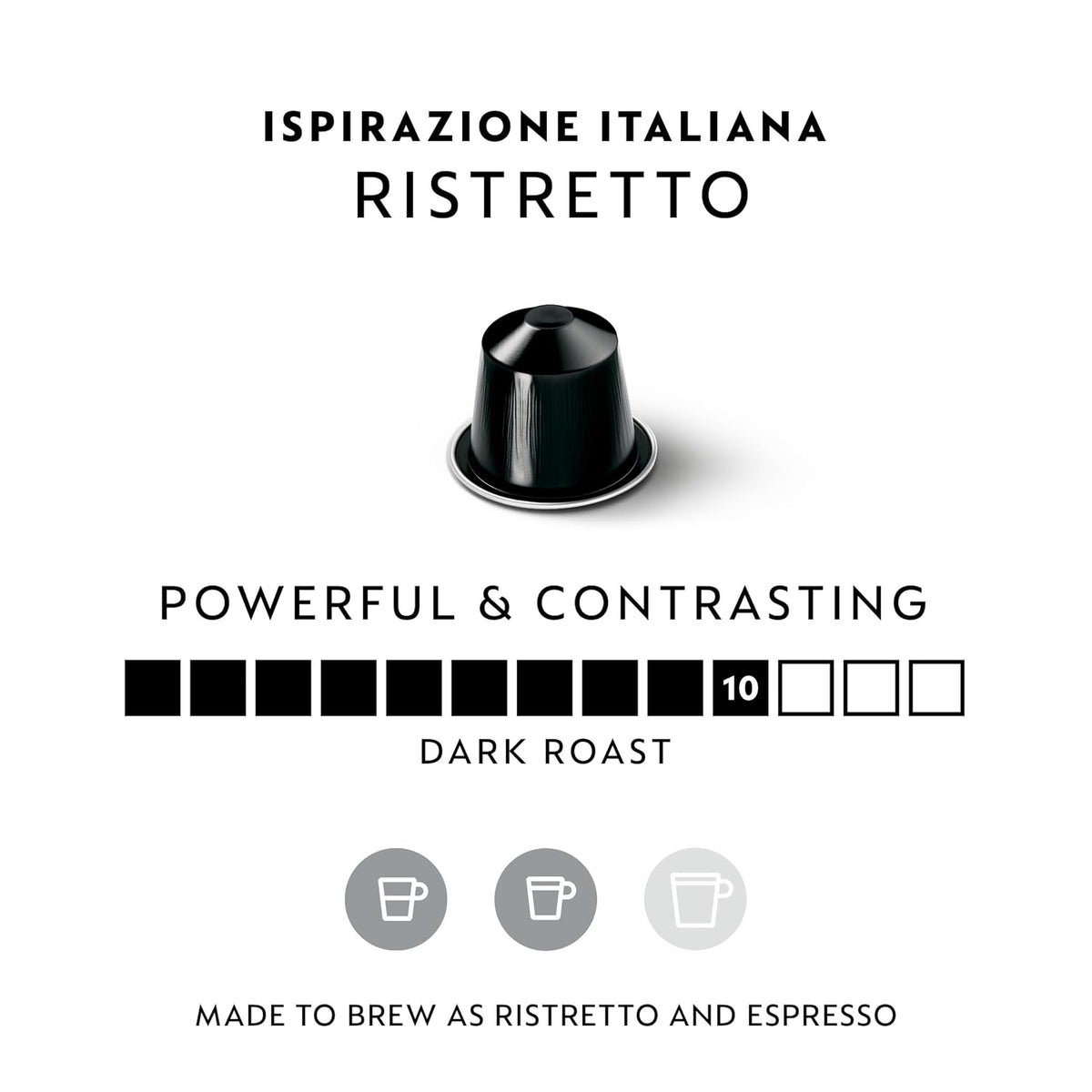 Ristretto Italiano dark roast coffee capsules