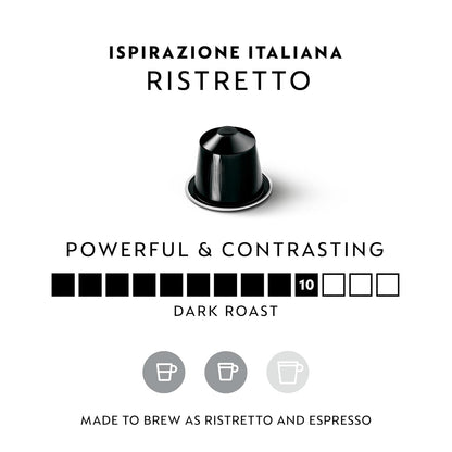 Ristretto Italiano dark roast coffee capsules