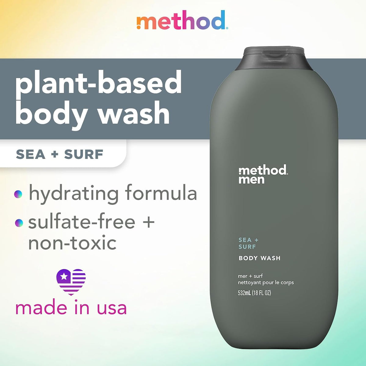 Fresh scent men’s body wash by Method