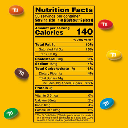 Peanut M&M'S candy for movie night sharing