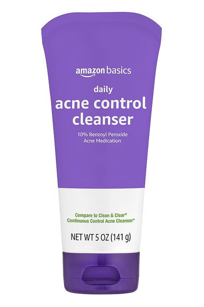 Amazon Basics acne treatment face wash 5 ounce