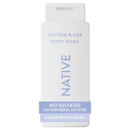 Native body wash for women and men Cotton and Lily scent
