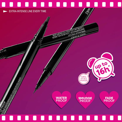 Ultra-fine brush liquid eyeliner for precise lines