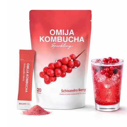 Kombucha Powder Packets Unisex Schisandra Berry Sparkling Drink Mix