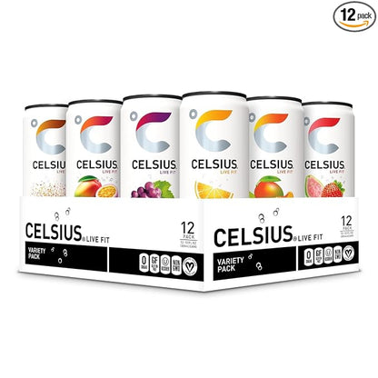 CELSIUS assorted flavors energy drink 12 pack