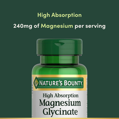 Vegetarian magnesium glycinate supplement bottle