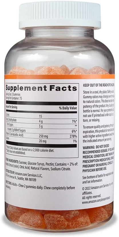 Gluten-free vitamin C gummies for adults