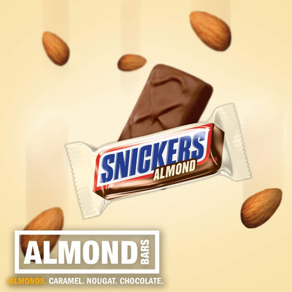 Fun size almond milk chocolate candy bars for sharing