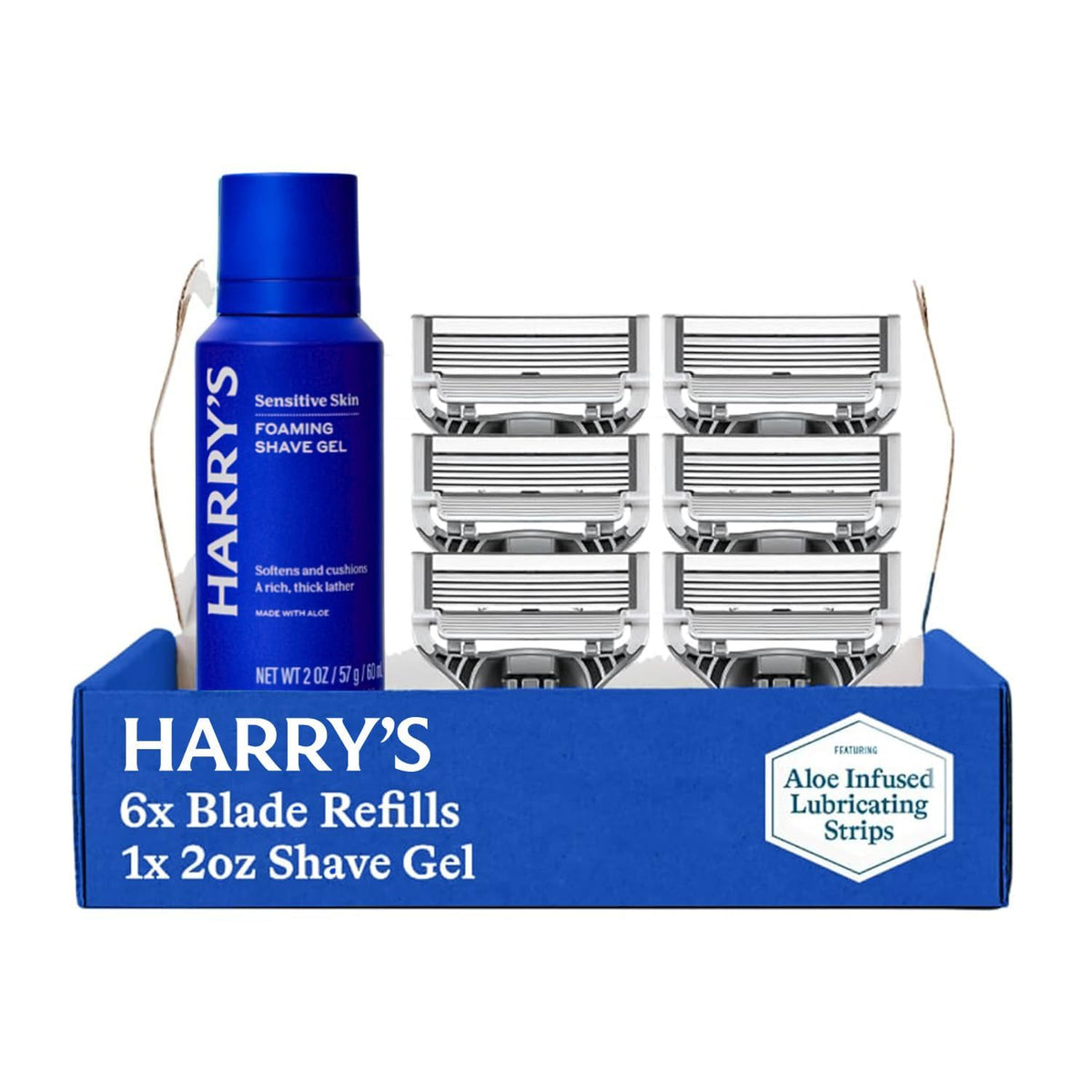 Harry's men's razor blade refills shaving kit packaging