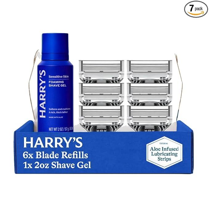 Harry's Original shaving kit for men with refills and shave gel