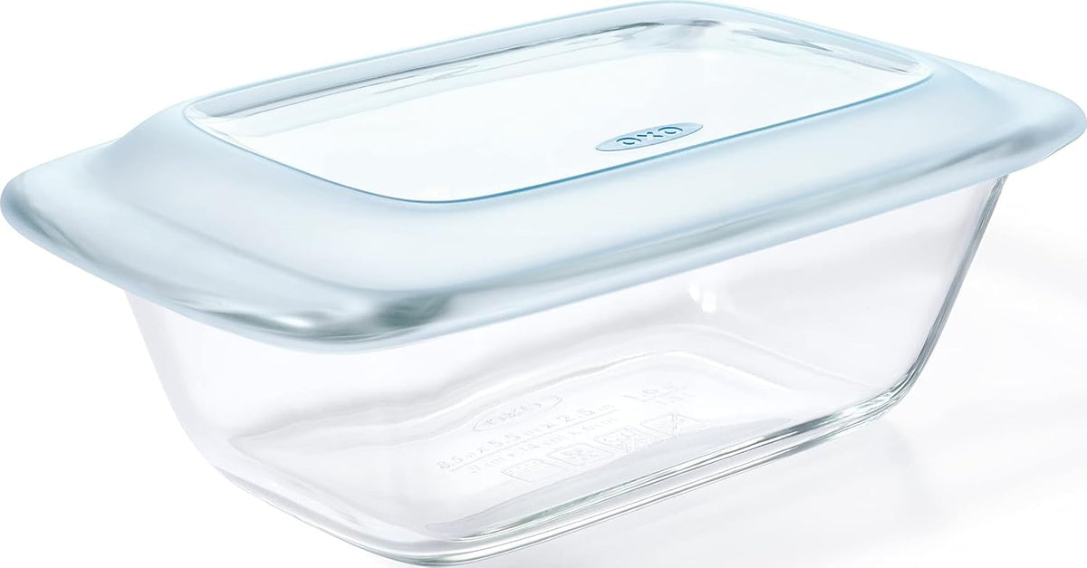 1.6 qt borosilicate glass loaf baking dish