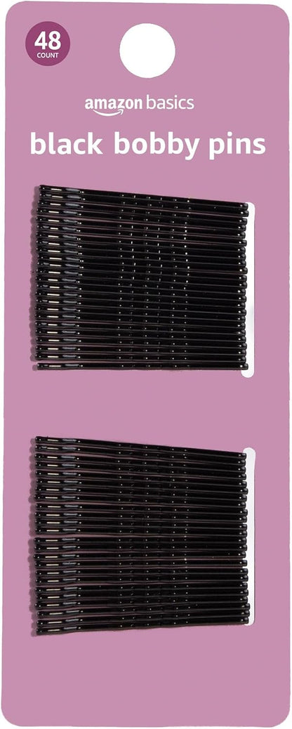 High gloss black bobby pins for all hair types