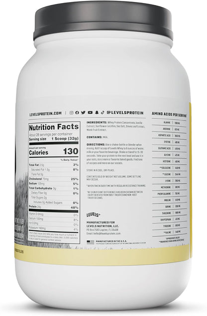 2LB Vanilla Bean whey protein supplement