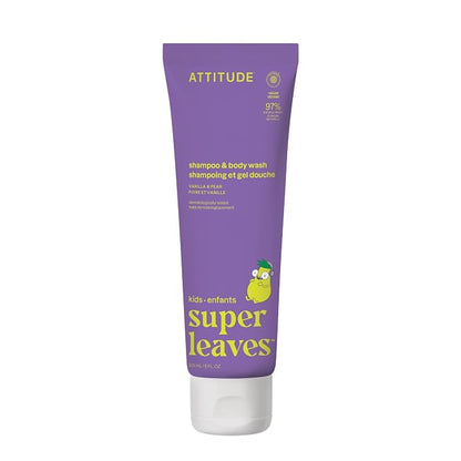 ATTITUDE Kids 2-in-1 shampoo and body wash bottle