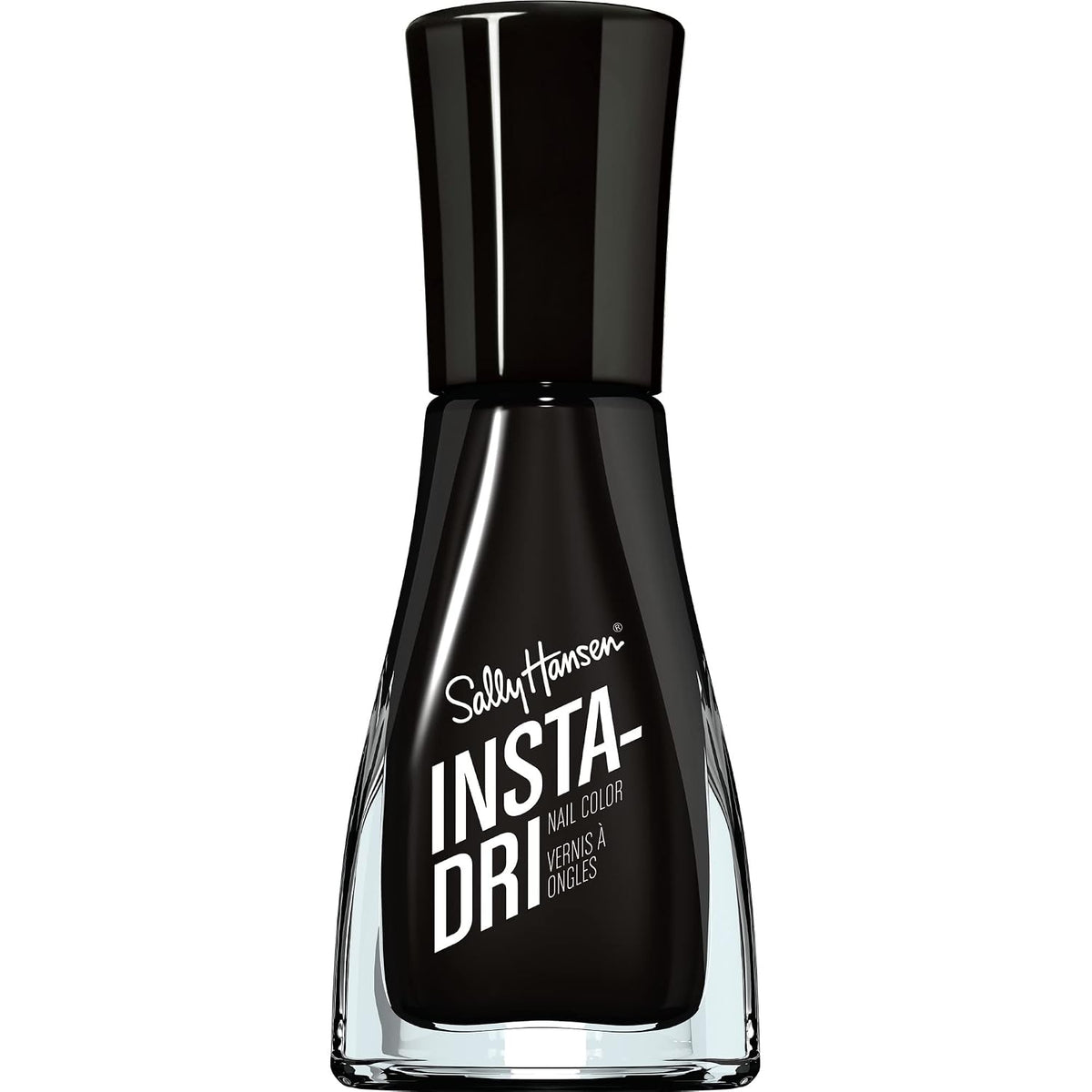 Sally Hansen Back to Black opaque black nail polish