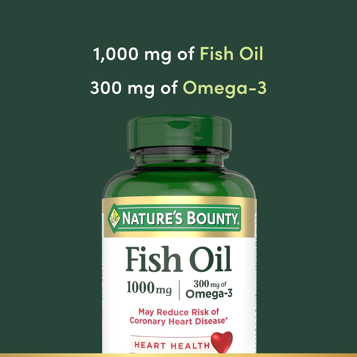 Nature's Bounty fish oil softgels with EPA and DHA