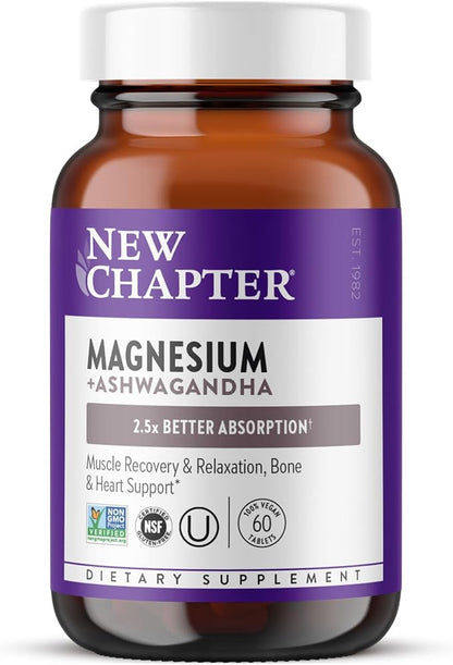 New Chapter Magnesium Glycinate 325mg Ashwagandha supplement
