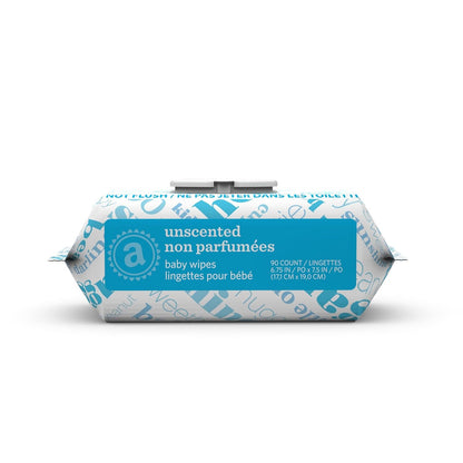 Unscented hypoallergenic baby wipes with aloe