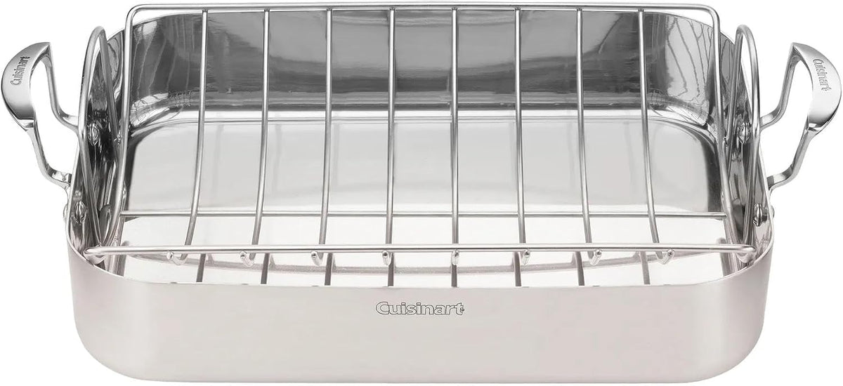 16 inch stainless steel roasting pan by Cuisinart