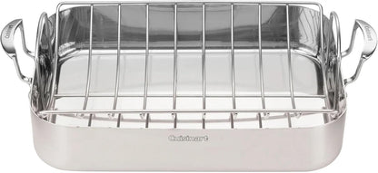 16 inch stainless steel roasting pan by Cuisinart
