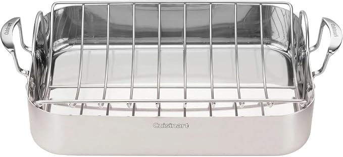 Cuisinart MultiClad Pro stainless roasting pan with rack