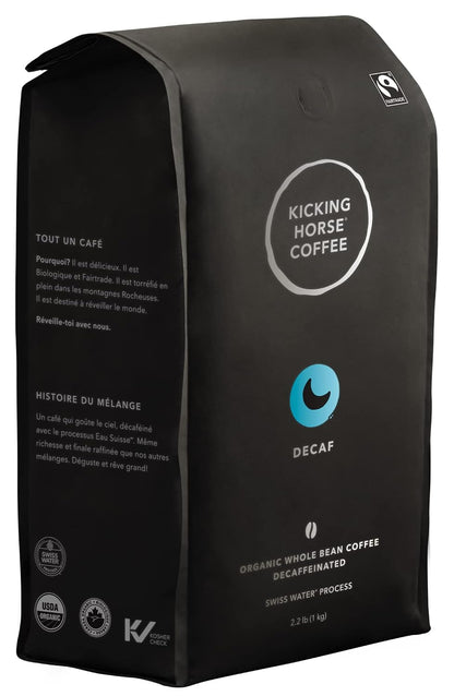 Visit the Kicking Horse Store — Kicking Horse Coffee, Decaf, Swiss Water Process, Dark Roast, Whole Bean, 10 Oz - Certified Organic, Fairtrade, Kosher Coffee - product image 41