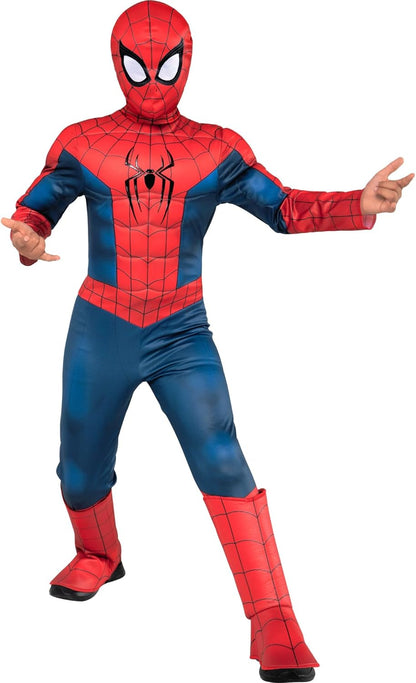 Official MARVEL Spider-Man costume with fabric mask for kids
