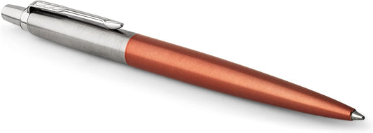 Parker Jotter orange pen with blue ink