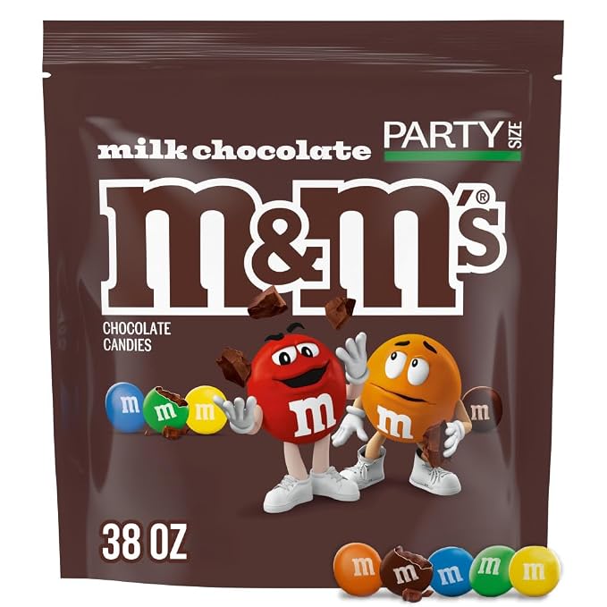 M&M's milk chocolate candy bulk 38 oz bag