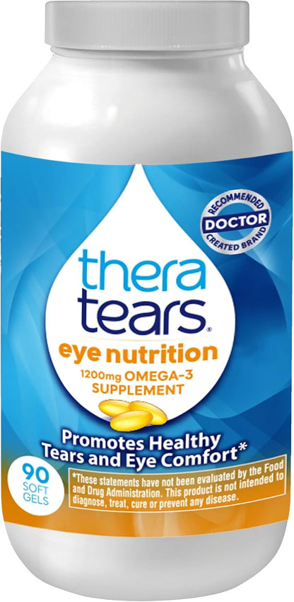 TheraTears omega-3 eye nutrition supplement packaging