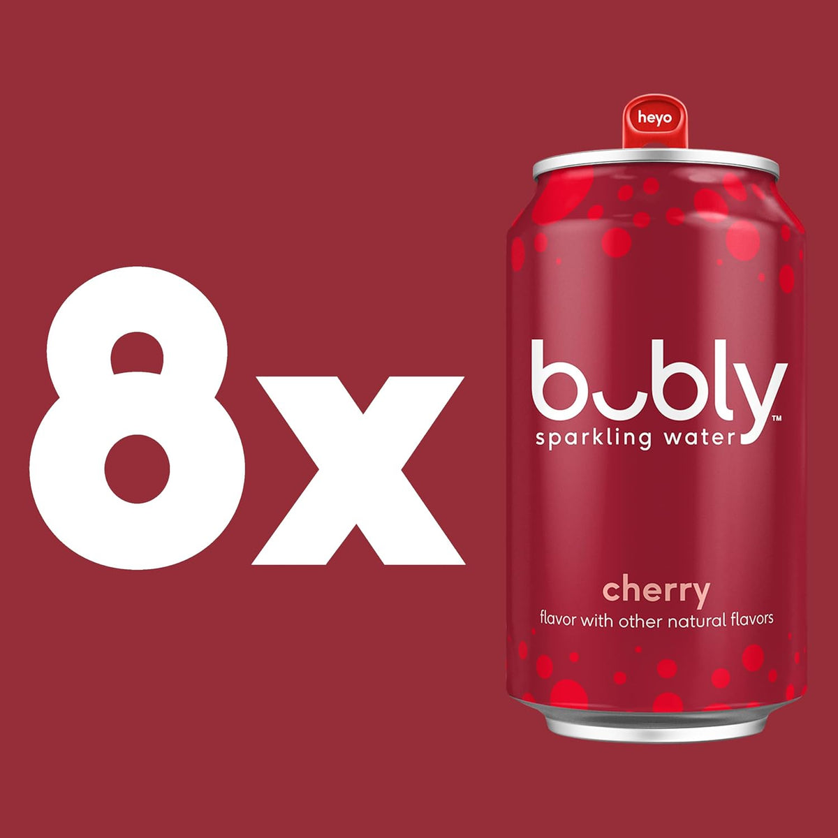 Bubly zero sugar cherry sparkling water pack