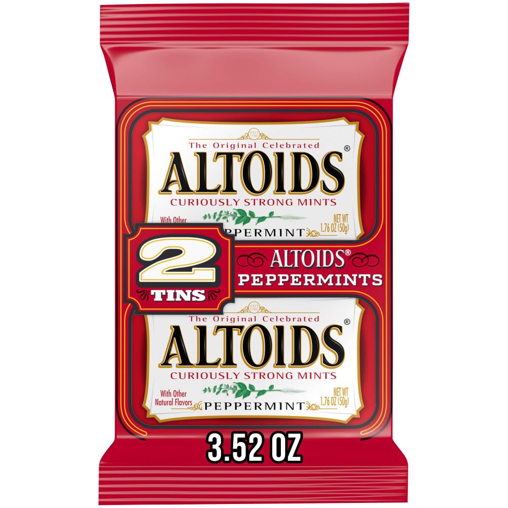 Altoids peppermint mints in classic metal tins