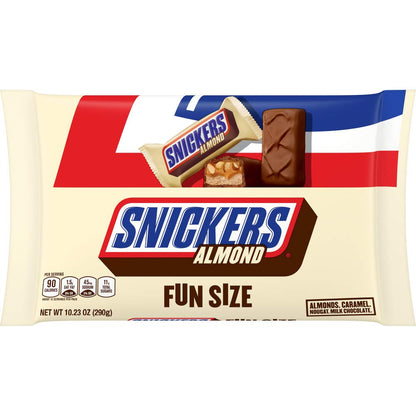 Individually wrapped SNICKERS Almond chocolate bars